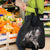 Hawaii Aloha Turtle Hibiscus and Leaves Grocery Bag with Polynesian and Kakau Tattoos Black Color - Polynesian Pride