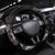 Hawaii Aloha Turtle Hibiscus and Leaves Steering Wheel Cover with Polynesian and Kakau Tattoos Black Color - Polynesian Pride