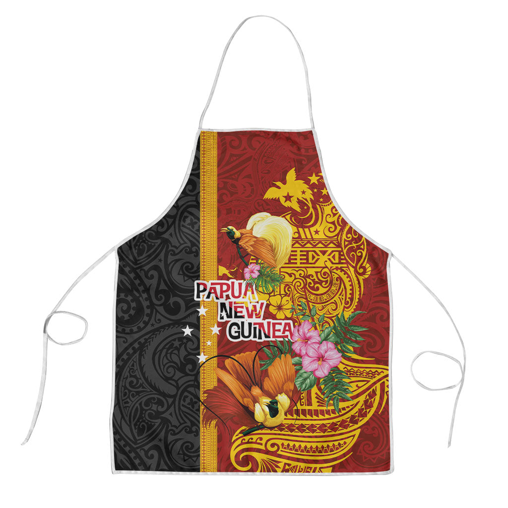 Papua New Guinea Independence Day Apron Birds-of-Paradise Melanesian Tattoos Tropical Plants
