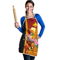 Papua New Guinea Independence Day Apron Birds-of-Paradise Melanesian Tattoos Tropical Plants