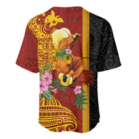 Papua New Guinea Independence Day Baseball Jersey Birds-of-Paradise Melanesian Tattoos Tropical Plants