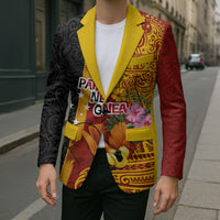 Papua New Guinea Independence Day Blazer Birds-of-Paradise Melanesian Tattoos Tropical Plants