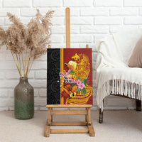 Papua New Guinea Independence Day Canvas Wall Art Birds-of-Paradise Melanesian Tattoos Tropical Plants