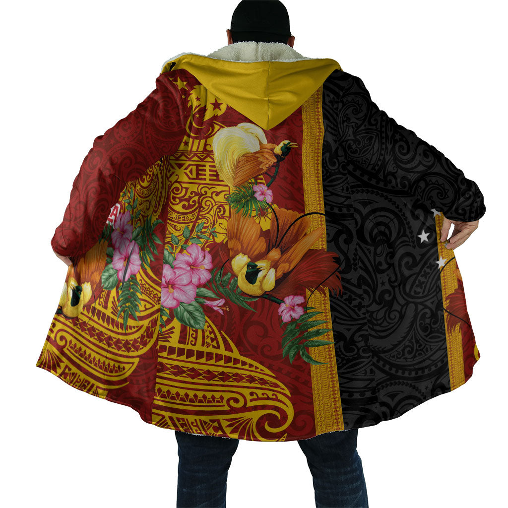 Papua New Guinea Independence Day Cloak Birds-of-Paradise Melanesian Tattoos Tropical Plants