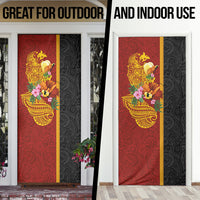 Papua New Guinea Independence Day Door Cover Birds-of-Paradise Melanesian Tattoos Tropical Plants