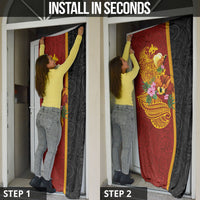 Papua New Guinea Independence Day Door Cover Birds-of-Paradise Melanesian Tattoos Tropical Plants