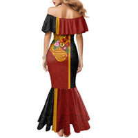 Papua New Guinea Independence Day Mermaid Dress Birds-of-Paradise Melanesian Tattoos Tropical Plants