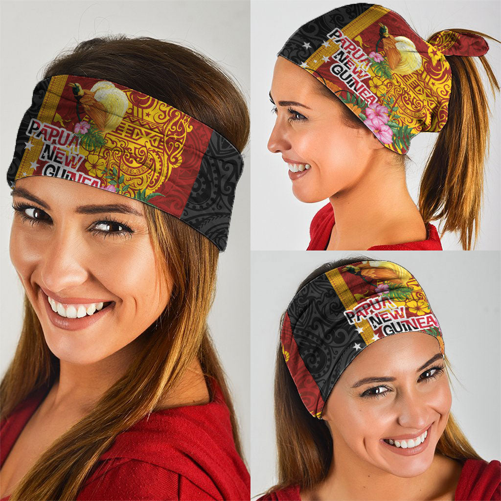 Papua New Guinea Independence Day Neck Gaiter Birds-of-Paradise Melanesian Tattoos Tropical Plants