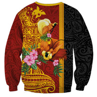 Papua New Guinea Independence Day Sweatshirt Birds-of-Paradise Melanesian Tattoos Tropical Plants