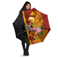 Papua New Guinea Independence Day Umbrella Birds-of-Paradise Melanesian Tattoos Tropical Plants