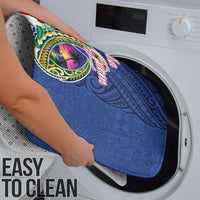 Guam Chamorro Bathroom Set Tribal Latte Stone and Seal Artwork Polynesian Patterns