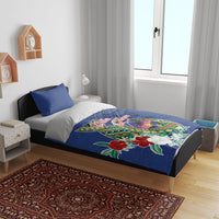 Guam Chamorro Bedding Set Tribal Latte Stone and Seal Artwork Polynesian Patterns