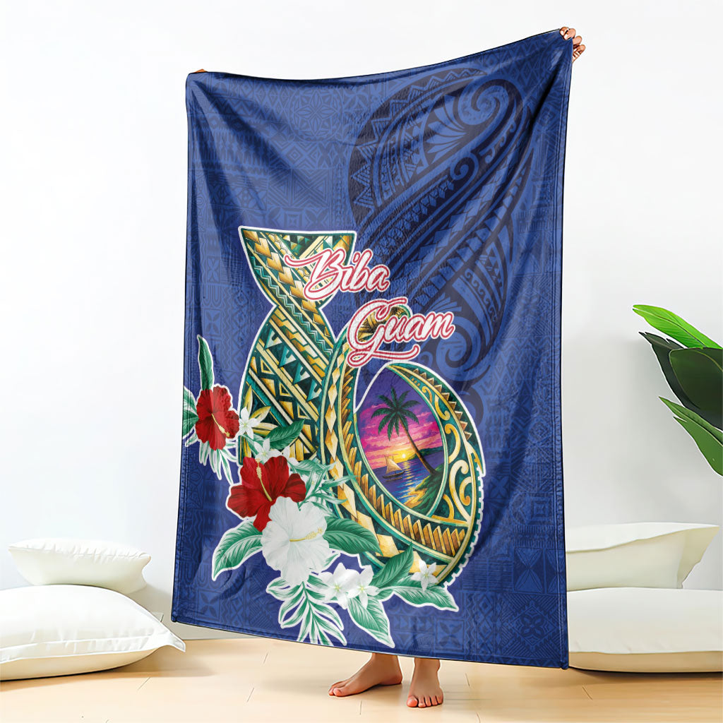 Guam Chamorro Blanket Tribal Latte Stone and Seal Artwork Polynesian Patterns