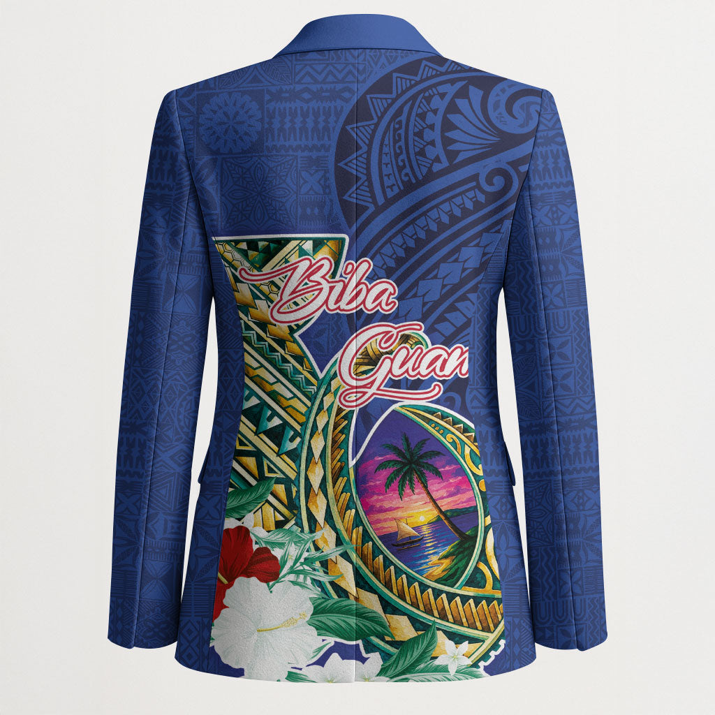 Guam Chamorro Blazer Tribal Latte Stone and Seal Artwork Polynesian Patterns