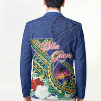 Guam Chamorro Blazer Tribal Latte Stone and Seal Artwork Polynesian Patterns