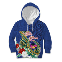 Guam Chamorro Kid Hoodie Tribal Latte Stone and Seal Artwork Polynesian Patterns