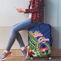 Guam Chamorro Luggage Cover Tribal Latte Stone and Seal Artwork Polynesian Patterns
