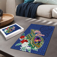 Guam Chamorro Puzzle Tribal Latte Stone and Seal Artwork Polynesian Patterns