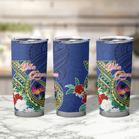 Guam Chamorro Tumbler Cup Tribal Latte Stone and Seal Artwork Polynesian Patterns