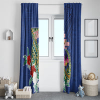 Guam Chamorro Window Curtain Tribal Latte Stone and Seal Artwork Polynesian Patterns