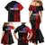 Personalised Samoa 685 Family Matching Mermaid Dress and Hawaiian Shirt Siapo Pattern and Samoa Flag Design