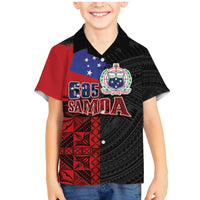 Personalised Samoa 685 Family Matching Mermaid Dress and Hawaiian Shirt Siapo Pattern and Samoa Flag Design