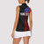 Personalised Samoa 685 Women Sleeveless Polo Shirt Siapo Pattern and Samoa Flag Design