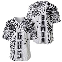 Samoa 685 Art Traditional Tattoo Pattern Baseball Jersey White Color LT03 - Polynesian Pride