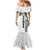Samoa 685 Art Traditional Tattoo Pattern Family Matching Mermaid Dress and Hawaiian Shirt White Color