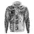 Samoa 685 Art Traditional Tattoo Pattern Hoodie White Color