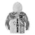 Samoa 685 Art Traditional Tattoo Pattern Kid Hoodie White Color