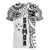 Samoa 685 Art Traditional Tattoo Pattern Women V-Neck T-Shirt White Color