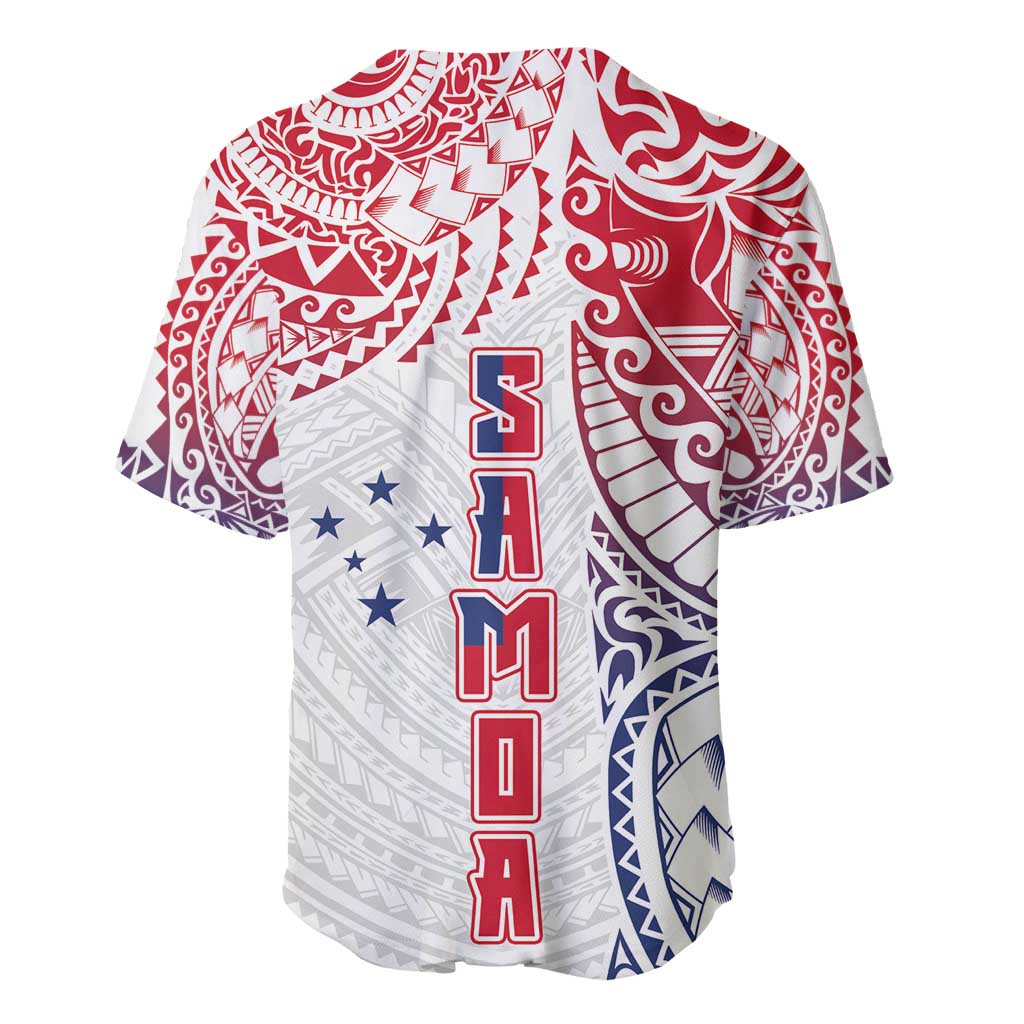 Samoa 685 Art Traditional Tattoo Pattern Baseball Jersey Gradient Color LT03 - Polynesian Pride