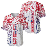 Samoa 685 Art Traditional Tattoo Pattern Baseball Jersey Gradient Color LT03 - Polynesian Pride