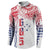 Samoa 685 Art Traditional Tattoo Pattern Button Sweatshirt Gradient Color