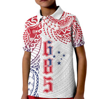 Samoa 685 Art Traditional Tattoo Pattern Kid Polo Shirt Gradient Color