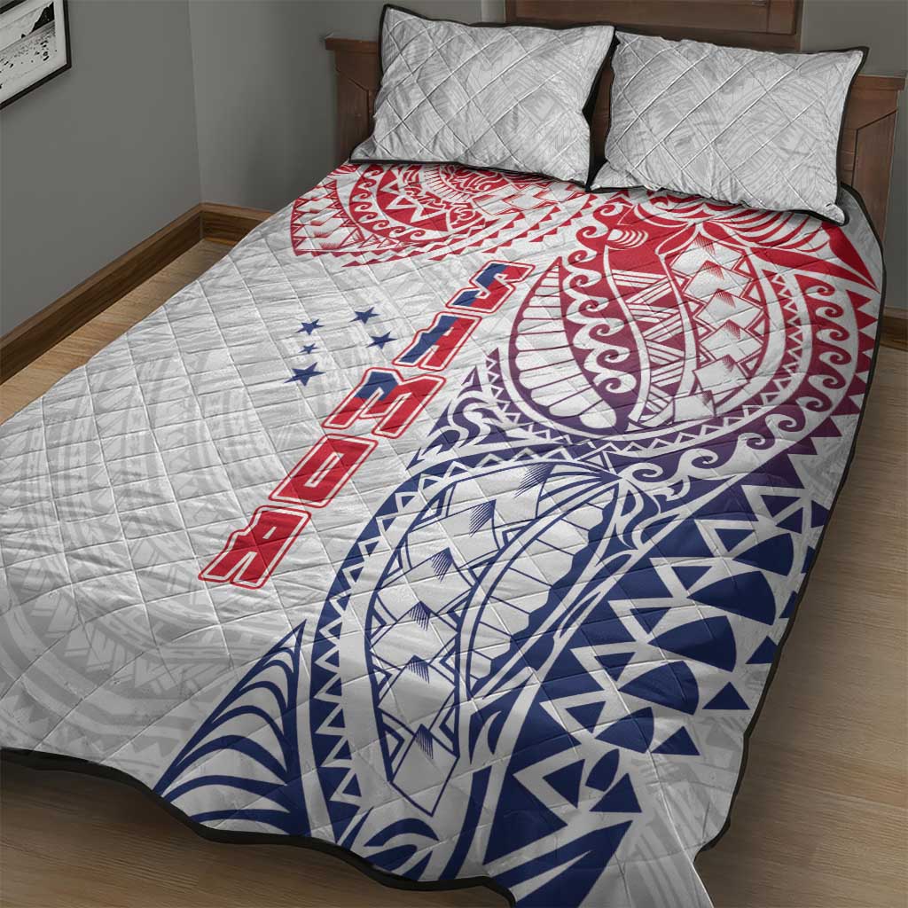 Samoa 685 Art Traditional Tattoo Pattern Quilt Bed Set Gradient Color LT03 - Polynesian Pride