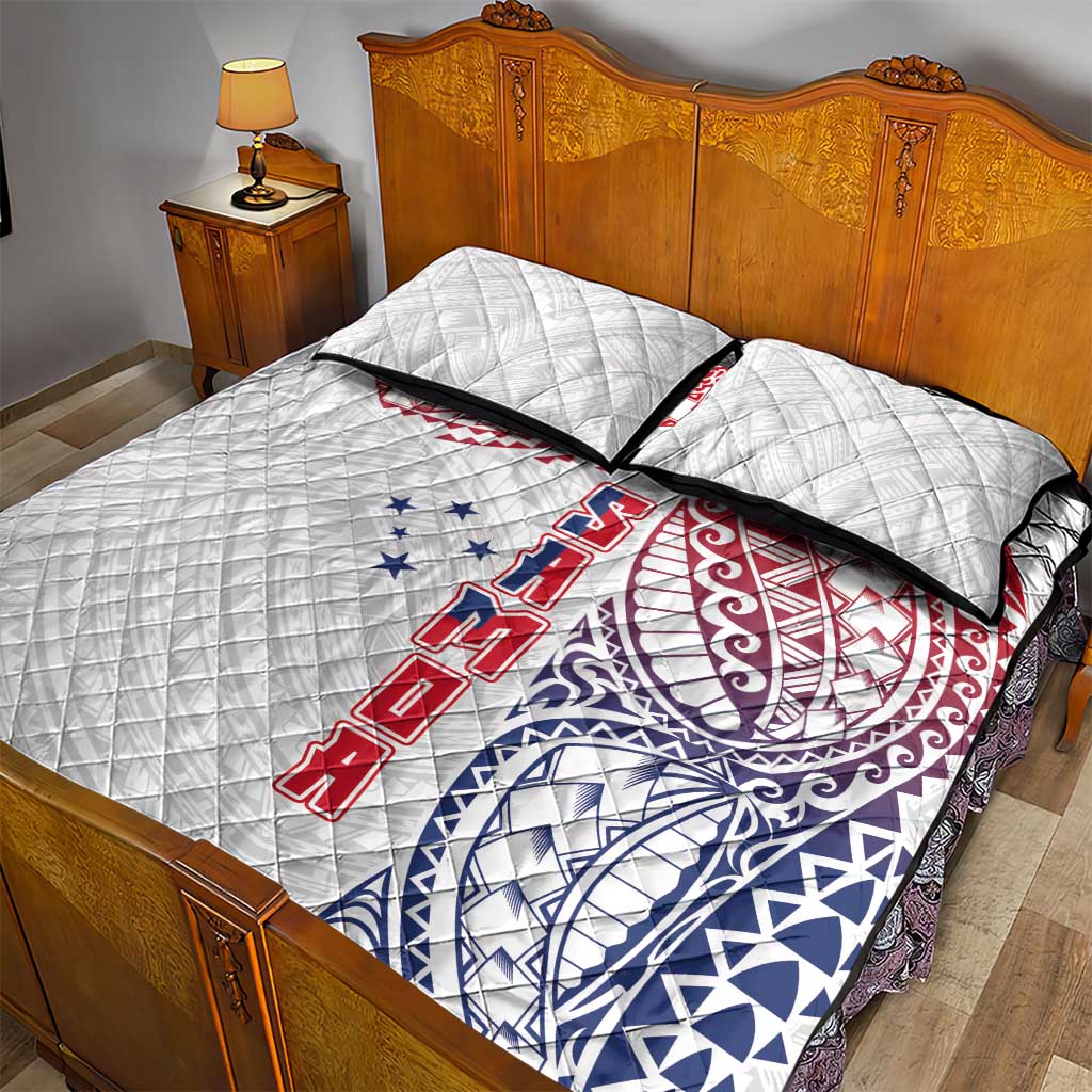 Samoa 685 Art Traditional Tattoo Pattern Quilt Bed Set Gradient Color LT03 - Polynesian Pride
