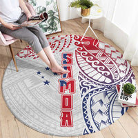 Samoa 685 Art Traditional Tattoo Pattern Round Carpet Gradient Color LT03 - Polynesian Pride