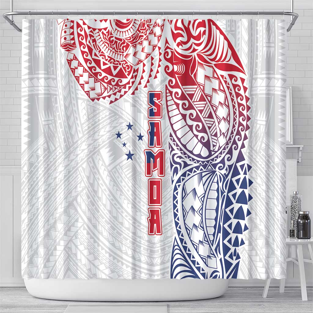 Samoa 685 Art Traditional Tattoo Pattern Shower Curtain Gradient Color LT03 - Polynesian Pride