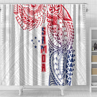 Samoa 685 Art Traditional Tattoo Pattern Shower Curtain Gradient Color LT03 - Polynesian Pride