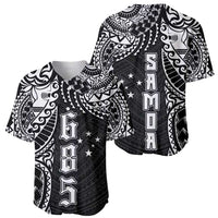 Samoa 685 Art Traditional Tattoo Pattern Baseball Jersey Black Color LT03 - Polynesian Pride