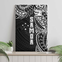 Samoa 685 Art Traditional Tattoo Pattern Canvas Wall Art Black Color LT03 - Polynesian Pride