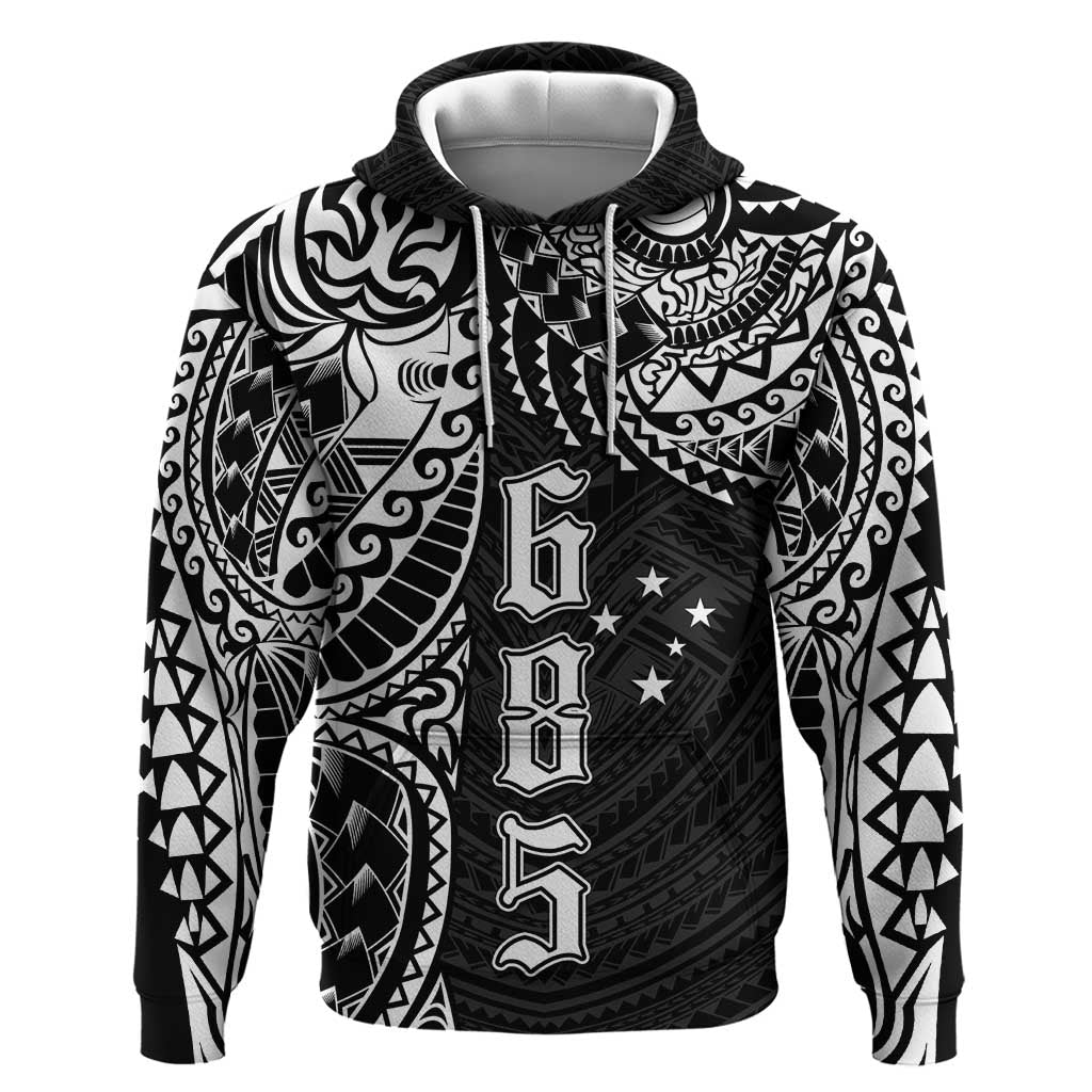 Samoa 685 Art Traditional Tattoo Pattern Hoodie Black Color LT03 Pullover Hoodie Black - Polynesian Pride