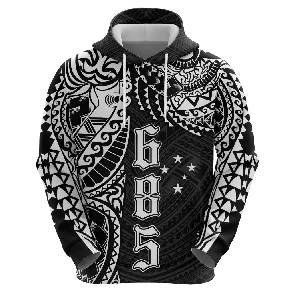 Samoa 685 Art Traditional Tattoo Pattern Hoodie Black Color LT03 - Polynesian Pride