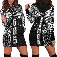 Samoa 685 Art Traditional Tattoo Pattern Hoodie Dress Black Color LT03 - Polynesian Pride