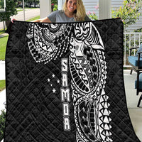 Samoa 685 Art Traditional Tattoo Pattern Quilt Black Color LT03 Black - Polynesian Pride