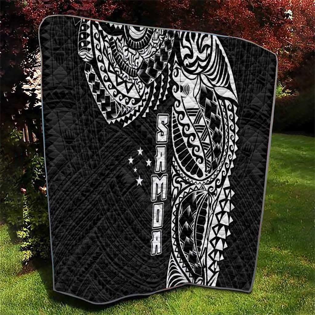 Samoa 685 Art Traditional Tattoo Pattern Quilt Black Color LT03 - Polynesian Pride