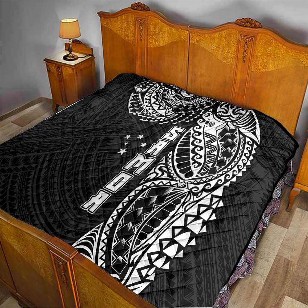 Samoa 685 Art Traditional Tattoo Pattern Quilt Black Color LT03 - Polynesian Pride