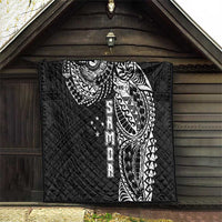 Samoa 685 Art Traditional Tattoo Pattern Quilt Black Color LT03 - Polynesian Pride